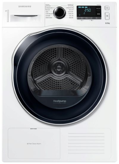 Samsung - DV80K6010CW 8KG Condenser - Tumble Dryer - White